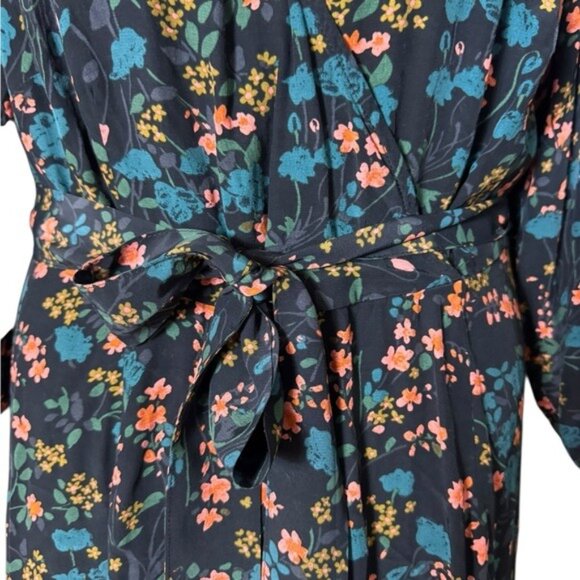 Ava & Liv Cottagecore Floral Maxi Dress 14W Peasant Fairy Grunge Bohemian Artsy - Picture 5 of 11